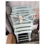 6 StyleWell Folding Metal Chairs