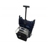 Dockers Suit Case - Blue Canvas Pull Cart - Shelving Not Included
