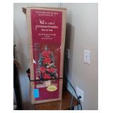 42in Christmas Poinsettia Pre Lit Tree
