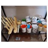 Assortment Of New Coffee Mugs, Plug In Candle Lights