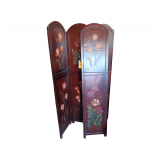 Vintage 4 Panel Room Divider,  Needs Panel Re Attached