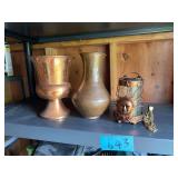 Copper Jugs & Candle Holder - Gatco Brass Wal Mount Candle Holder