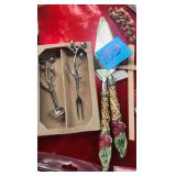 2 - Grape Handled Cake Servers - Decorative Serving utensils