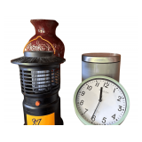 Ceramic Vase - Clock - Bug Light - Trash Receptacle
