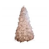 Beautiful 10.5' White Christmas Tree and large gold fabric star with lights. Over 1000 lights on the tree. A string went out in the middle.