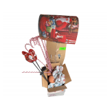 Christmas Lot - Candy Canes - Rug - 6.5’ Flocked White Tree - 1 Solar Santa Light Not 2