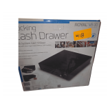 Locking cash, drawer, royal m v dash thirty.Heavy duty construction five bill compartments.