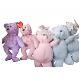 3 Soothing Sounds Teddy Bears that record a message - 2 Ty Beanies