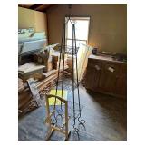 Wood Rack- Ornate Shelving Unit