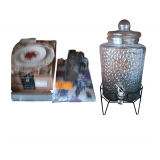 Tablecloth, Drink Dispenser,  Set Of 5 Plates