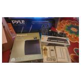 3 Hole Punch - Epson Ink Cartages - Aspen metal Wall Mount Mailbox - Pyle Dual VHF Wireless Handheld Microphone System - Antique Fish Finder