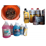 Shelf Of Anti Freeze, Washer Fluid, Hardware, Pieces Of Chain, Stain