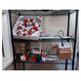 Christmas Wreath, Tree Bulbs, Stocking, Plug In Strip Light