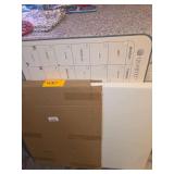 9 pieces of white board for signs and Quartet white board wey/ dry erase