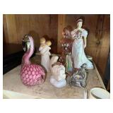 Pewter Wizard - Royal Doulton Bride Figurine - Willow Tree Angel - Glass Flamingo