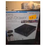 Locking cash, drawer, royal m v dash thirty.Heavy duty construction five bill compartments.
