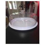Cake plate, glass serving tray, Strainer, Electric Kettle, Glass Vase with Hummingbirds