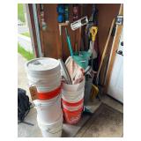 Buckets - Garbage Can - Various Shovels - Bug Killer