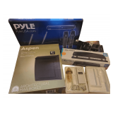 3 Hole Punch - Epson Ink Cartages - Aspen metal Wall Mount Mailbox - Pyle Dual VHF Wireless Handheld Microphone System - Antique Fish Finder