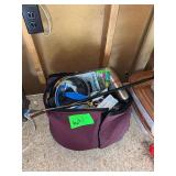 Tool Bag w/ Various Tools, Small Pot, Thermos