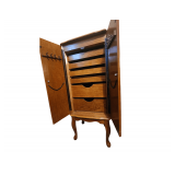Wooden Standing Jewelry Box - 15 x 12 x 39