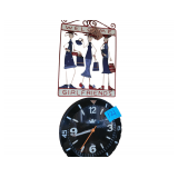 Metal Girlfriends Sign - Wall Clock