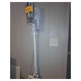Hanging space saver sweeper and attachments.