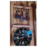 Metal Girlfriends Sign - Wall Clock