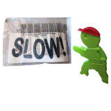 2 NIB Turtle Signs For SLOW DOWN