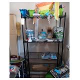 Metal Black Shelf NO CONTENTS - 35 x 14 x 72
