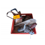 Finishing tools, cement tools, sand paper, odds + ends