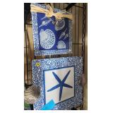 2 Mudpie Serving Platters Sea Shell Theme