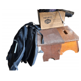 Massage Cushions - Wooden Stools - Misc. Box