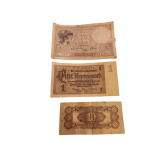 1937 German Rentenmark 1 Eine Mark Note Deutsche Berlin Pre WW2 1937 Beige WWII -Japanese Government 10 Centavos Coin (1942–1945) – World War II Era Issue - 1940 5 FRANCS FRANCE FRENCH CURRENCY BA
