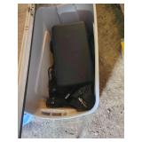 Storage Container Filled With Paintball Guns and Accessories