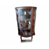4 Level Shelf 1 Glass Door 3ft Wide 63in Tall 16in Deep