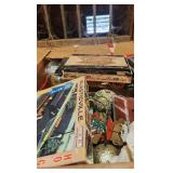 3 Boxes of Plastic Ville Houses and Train Display Items