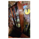Cabinet With 2 Glass Doors And 2 Lower Doors 3 level With Storage Underneath  48.5in Wide 66in High 15.5in Deep