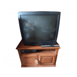 T.V Stand T.V And VHS Player