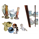 Shelf of Various Glassware