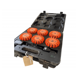Buyers LED Road Flare Kit — Rechargeable, 6‑Pack with Case X2