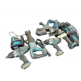 Assorted Makita Tools and Batteries