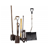 Shovels - Crowbars - Mattock - Antique Ratcheting Jack