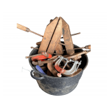 16" x 10" Pot Containing Numerous C Clamps