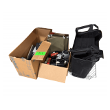 Office Supplies Including Hole Puncher, Tape, & File Organizers