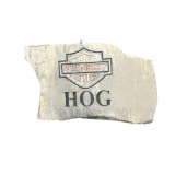 HOG (Harley Owners Group) Carved and Painted Stone - 2ft X 3ft - Heavy