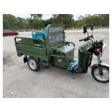 New Electric Three Wheel Dump Cart - Model: ET13 - 440lbs - Green