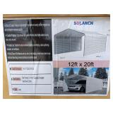 New SDLanch 12ft x 20 ft Car Port - Cream Roof - Model SDLC1220