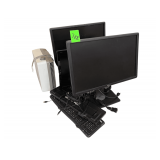 3 Computer Monitors - 2 Keyboards - 2 Mice - Space Heater