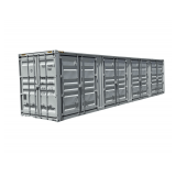 New 40 Ft Shipping Container - 4 Side Doors - 1 Rear Door
